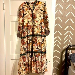 Tuckernuck Ro's Garden Exclusive Tiffany Burgundy Diwali Dress (M)